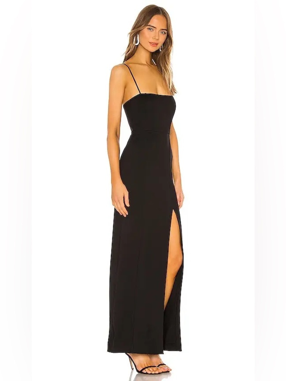 NBD Black Dress with Side Slit